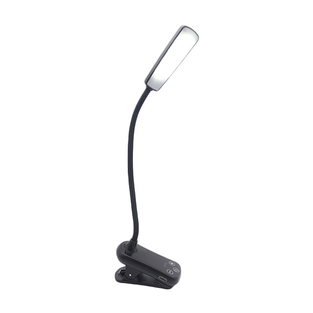 Led Desk Lamp Mini Triple Charging Radio Light Clip Reading Usb Desk Lamp Eye Protection Book Clip 360 Flexible Gooseneck Clip Book Light for Reading In Bed