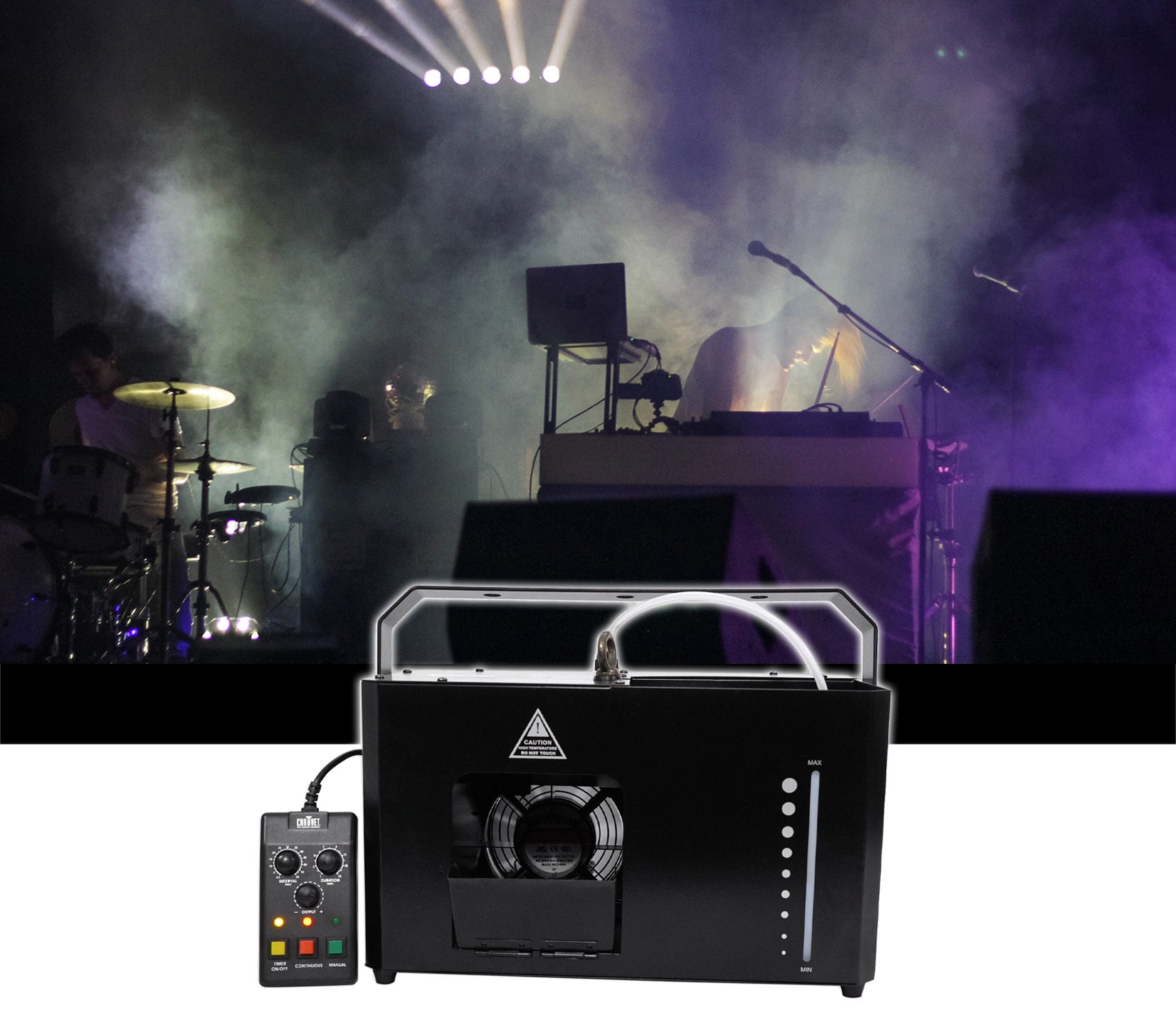 Chauvet Hurricane Haze 4D DMX Water Based Fog Machine with Remote and 192 Channel Controller