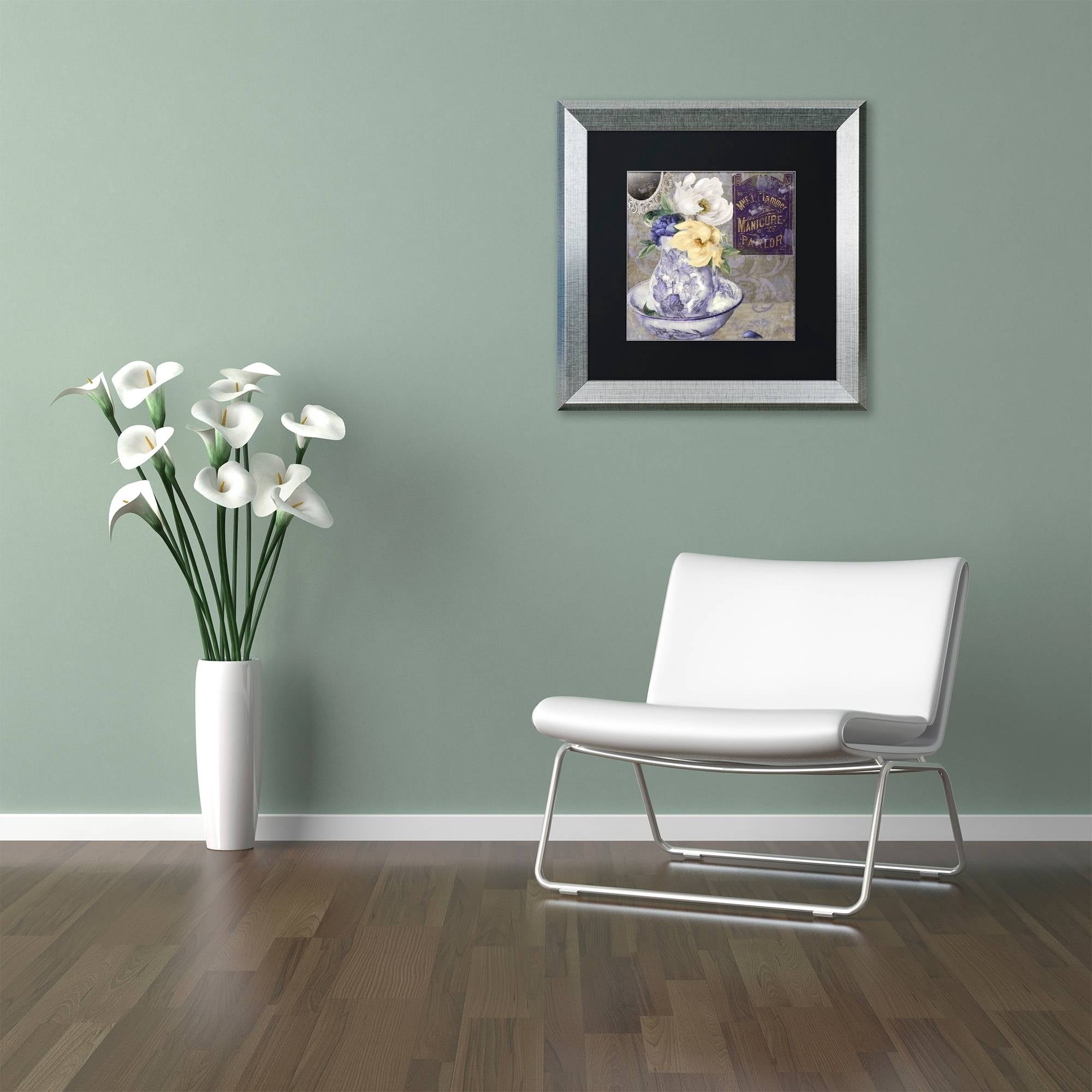 Trademark Fine Art "Tableaux II" Canvas Art by Color Bakery Black Matte, Silver Frame