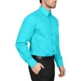 thumbnail image 2 of Berlioni Classic Regular Fit Solid Button Up Long Sleeve Pocket Work Dress Shirt, 2 of 5