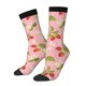 thumbnail image 1 of Fotbe Strawberry Floral Calcetas Largas con Estampado para Hombre y Mujer – Calcetas de Compresión Transpirables y Elásticas, Viajar y Uso Diario Talla 5-11, 1 of 6