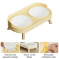 thumbnail image 5 of Double Bowl Elevated Pet Dining Station Splash Proof Design Ergonomic Height Cats Feeder Dish For Healthy Eating Habits, 5 of 9