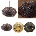 thumbnail image 4 of Hecho Metal bronce palo titular quemador- decoración para hogar ornamentos-meditación - para cualquier ocasión dorado perfecl soporte para quemador de incienso, 4 of 8