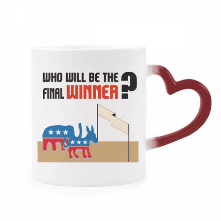 

Last Election Winner Who Art Deco Fashion Heat Sensitive Mug Red Color Changing Stoneware Cup