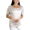 thumbnail image 2 of ToBeInStyle Womens Relaxed Fit Dolman Blouse Top Soft Feel, 2 of 5