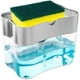 thumbnail image 1 of Dispensador de Jabón 2 en 1 con Esponja para Cocina, ABS Resistente, Reutilizable, A Prueba de Fugas, Organizador de Fregadero para Platos y Cubiertos, 1 of 8