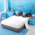 thumbnail image 5 of Manfei Colorful Sea Turtle Bedding Comforter Set for Kids Boys and Girls, Ocean Marine Life Print Full Bedding Set, Reversible 7-Piece, 5 of 6