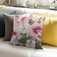 thumbnail image 3 of Shiartex Vintage Pink White Geranium Flower Pillows Cover Sweet Home Floral Bloom Spring Summer Lumbar Pillow Case Cushion Zipper Pillowcase Decorative Pillows for Couch Bedroom Decor Decoration, 3 of 5