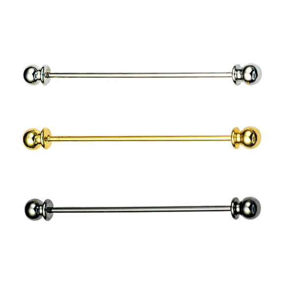 3 PCS Necktie Tie Clips Collar Bar Shirt Collar Stay Tie Pins Cravat Clip Jewelry Accessories for Men