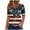 Blue, variant on VerPetridure Womens American Flag Tank Tops Patriotic Shirts for Women 4th of July Tanks Top Loose Fit Summer V-Neck Tees Top