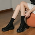 thumbnail image 5 of Ruiatoo Mary Janes Shoes for Women Platform Low Heel Chunky Pumps Round Toe Oxford Dress Shoes Black 39, 5 of 6