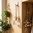thumbnail image 4 of 1Pc 10ml Hanging Car Air Freshener Diffuser Bottle Empty Clear Glass Essential Perfume Oil Aromatherapy Fragrance Perfume Pendant Glass Bottle Decor with Wooden Caps(K), 4 of 6