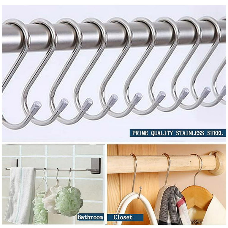 10 Pack S Hooks for Hanging Plants, S Hooks for Hanging Clothes