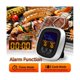 thumbnail image 3 of Termómetro digital de cocina Yuxing de acero inoxidable resistente al agua sonda de temperatura color blanco plateado, 3 of 5