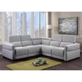 thumbnail image 3 of Steve Silver Isla Gray Tweed Fabric Power Reclining Sectional, 3 of 9