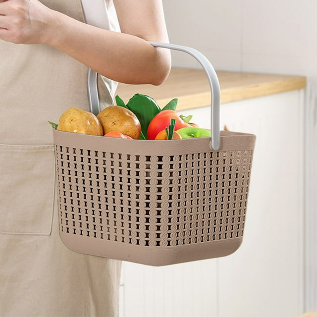 Hollow Hand Basket Multifunctional Home Bathroom Plastic Storage