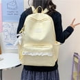 thumbnail image 4 of Women Polka Dot Lace Backpack, Large Capacity Trendy Dot Pattern Bag with Compartments&Pendant Cute Lightweight Backpacks for Travel, Shopping, Dating and Daily Use, 4 of 8