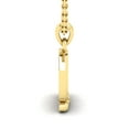 thumbnail image 3 of SuperJeweler Q Initial Necklace In Heavy 14 Karat Yellow Gold With Free 18 Inch Cable Chain, For Women, 3 of 6