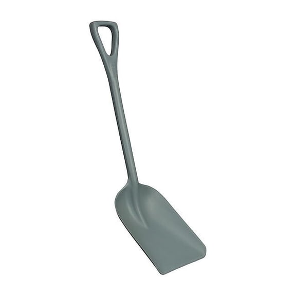 Remco Hygienic Shovel, Polypropylene Blade, Gray Polypropylene Handle 698188