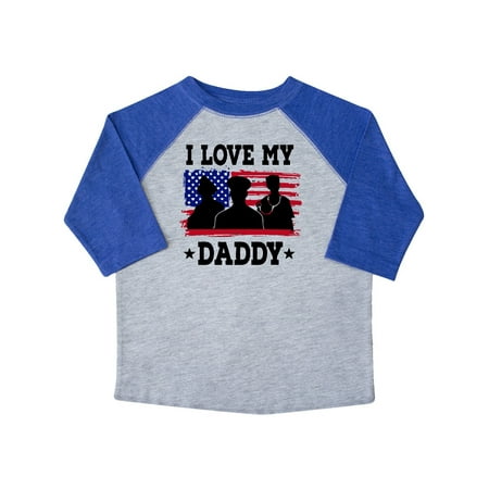

Inktastic Military Dad I Love My Daddy Gift Toddler Boy or Toddler Girl T-Shirt