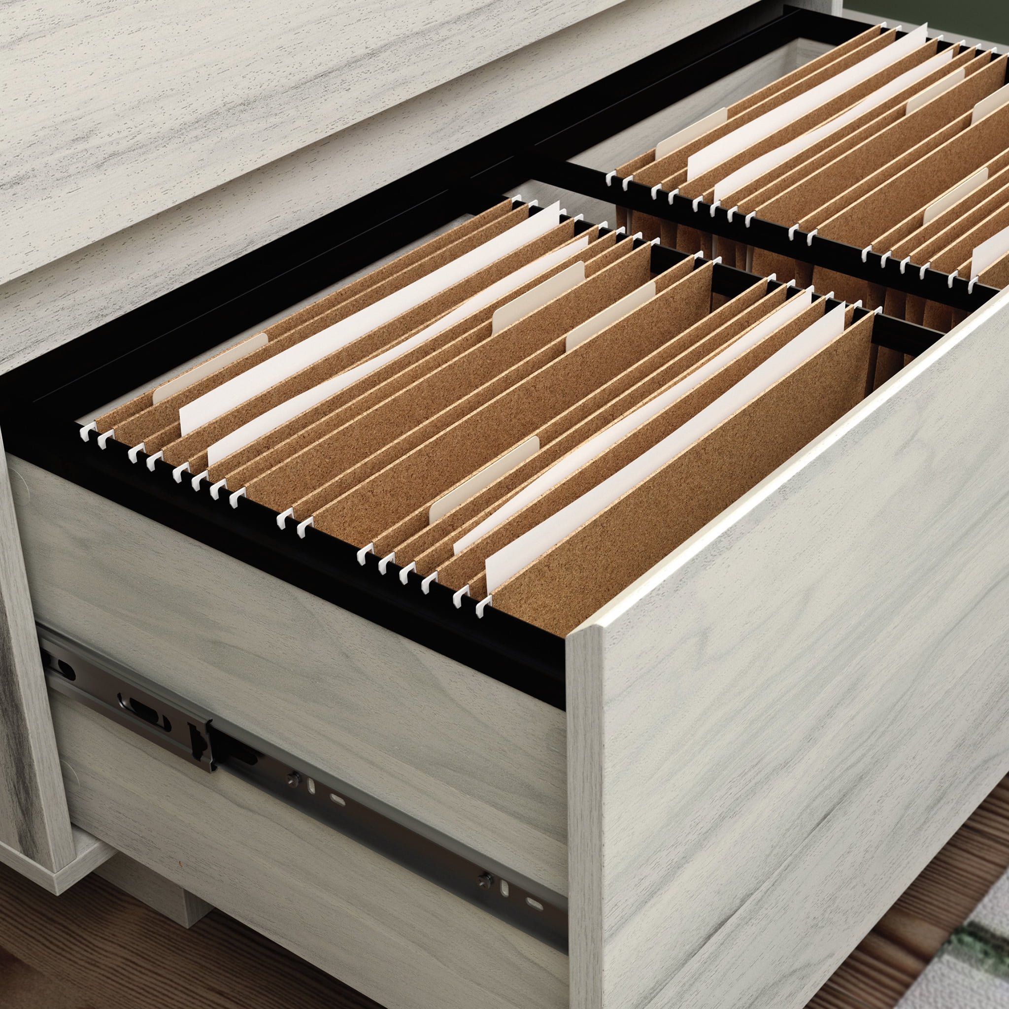 Sauder Porto Palma 2-Drawer Lateral File Cabinet, Haze Acacia Finish