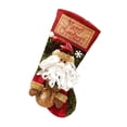 thumbnail image 1 of Koszal Cartoon Cute Santa Claus Snowman Patterns Christmas Sock Gift Container Decor, 1 of 7