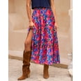 thumbnail image 4 of Falda BTFBM Midi con estampado floral Maxi para mujer Verano 2025, 4 of 6
