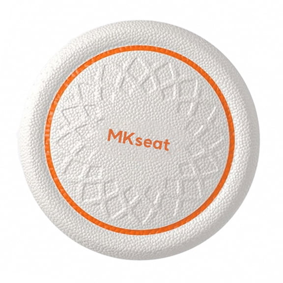 MKseat Dog toys, Dog Flying Discs,Interactive Rubber Flyer Dog Toys, White