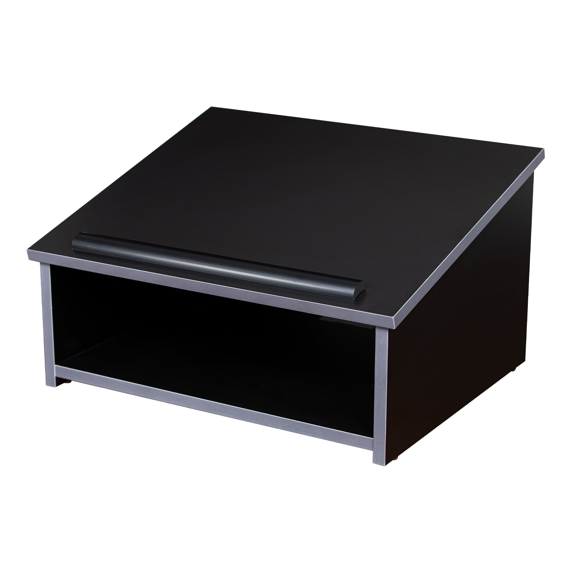 Hampden Furnishings Hudson Tabletop Lectern, Compact Presentation Podium, Black