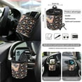 thumbnail image 5 of KUIFORTI Hippie Flower Car Accessories Seat Covers Full Set/Seat Belt Cover Pad/Steering Wheel Cover/Car Air Vent Storage Box/Keychain/Cup Mats/Rear View Mirrow Cover/Garbage Can, 5 of 7