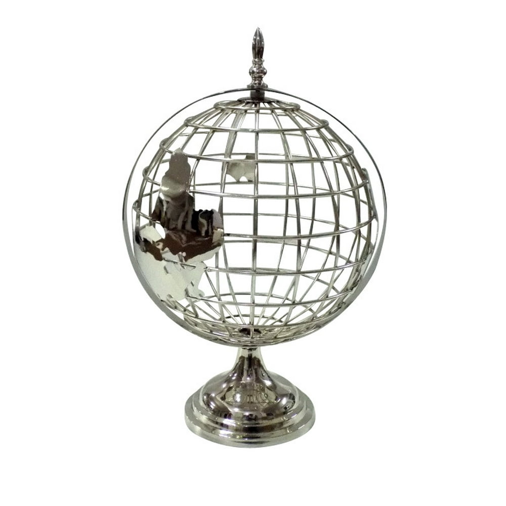 DecMode Stainless Steel Globe Stand, 1 Piece