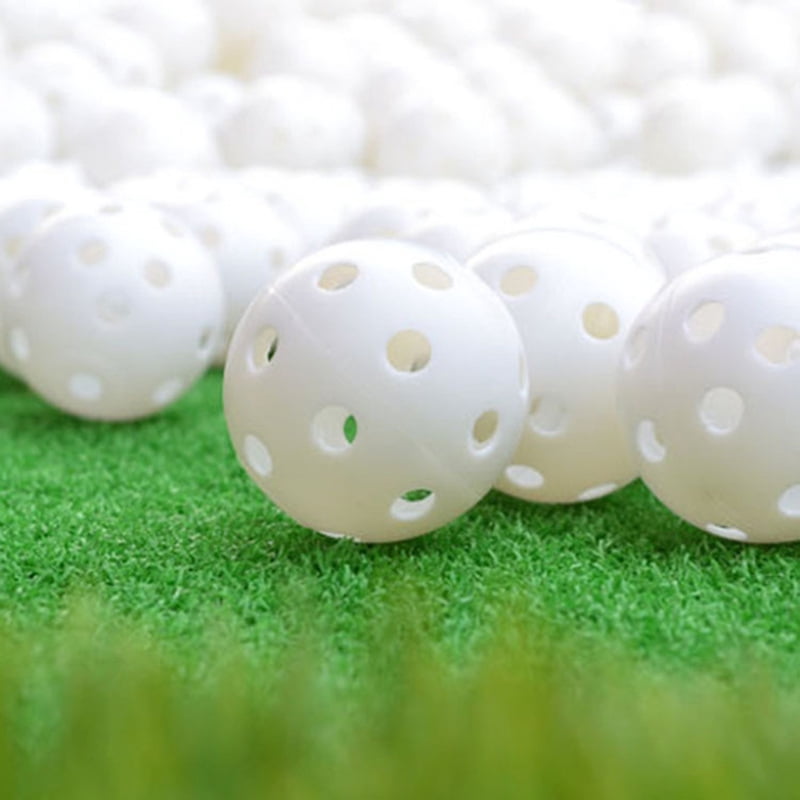 Flmtop 12Pcs Home Indoor Driving Range 42.6mm Limited Flight Hollow Training Golf Balls for Swing Practice