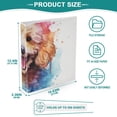 thumbnail image 5 of Teddy Dog Head 3 Ring Binders 1.5 inch Hardcover File Folders with Interior Pockets A4 Size Organizer for School Office Hospital Set of 2, 5 of 8
