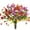 Mix Color, variant on Morttic 6 Pcs Fake Fall Flowers Artificial Plants Outdoor Camellia UV Resistant Faux Plastic Flowers Greenery Shrubs Hanging Planter for Home Kitchen Garden Patio Window Decor (Purple)