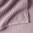 thumbnail image 4 of Beautiful by Drew Barrymore Textured Hand Towel, Soft 100% Cotton, Rose Pink, 4 of 8