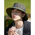 thumbnail image 3 of Sun Hats for Men, Fishing Hats for Men, Summer Fashion Nylon Big Brim Fisherman Mesh Hat with an Adjustable Elastic Drawstring is Most Suitable for A Head Circumference of 22-24 In, Navy Blue, 3 of 7