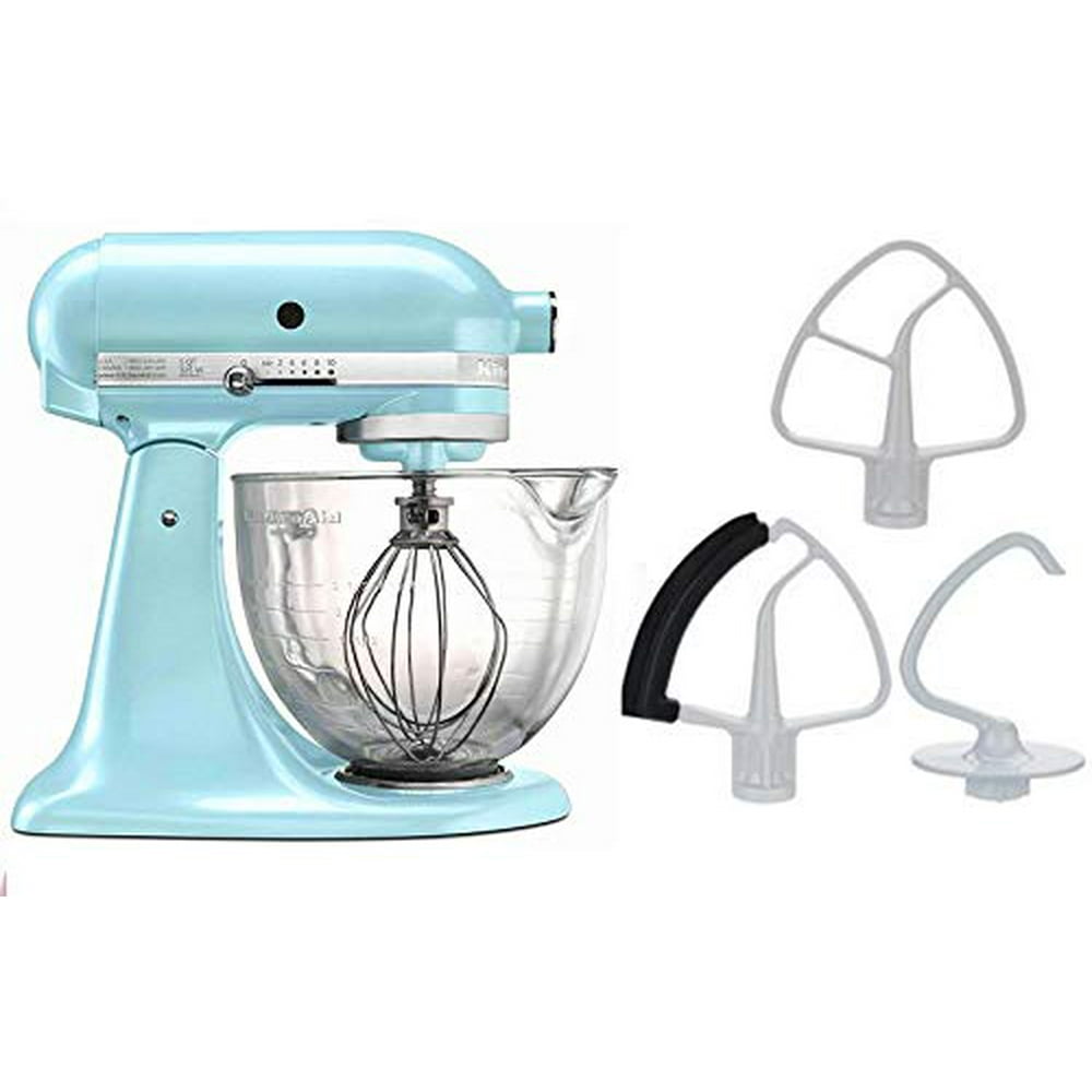 KitchenAid 5Quart Stand Mixer Glass Bowl Ice Blue