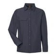 thumbnail image 4 of Harriton M72 Unisex Flex Twill Overshirt-Dark Charcoal-S, 4 of 6