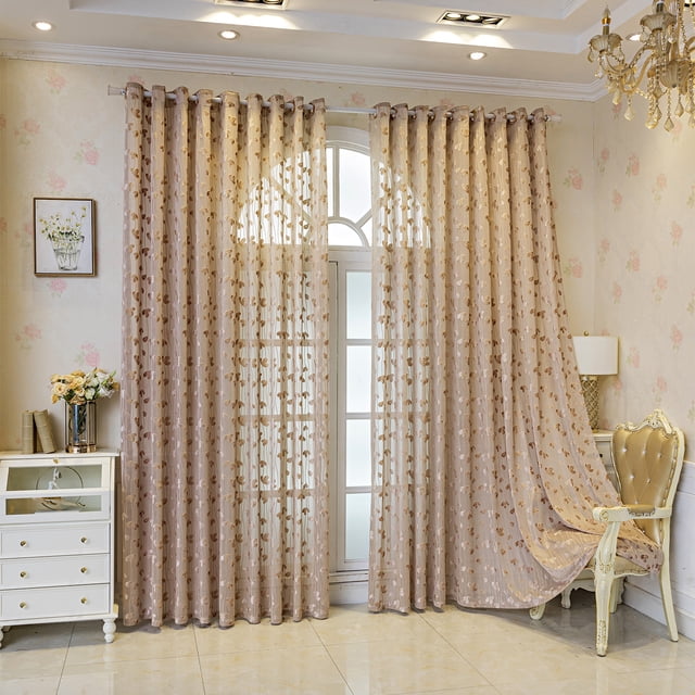 Xiao Hua Cortinas opacas ligeras, 140*245 cm de largo, con perforaciones - 1 pieza, cortinas opacas aislantes de algodón para ventanas, ideales para la decoración del hogar. Color caqui.