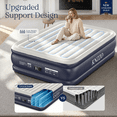 thumbnail image 7 of Knzzo Queen Air Mattress, 18-Inch Raised Air Bed with Built-in Pump, Fast Inflation & Deflation, Comfortable Flocked Top for Guests, Home & Travel, 7 of 7
