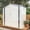 White+Gray - 6X4 FT, variant on Metal Outdoor Storage Shed 5X3 FT with Pitched Roof, Lockable Door for Garden and Patio(Base not included)