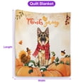 thumbnail image 5 of Happy Thanksgiving German Shepherd with Turkey Pumpkins Autumn Vibes Quilt Blanket Alsatian Dog Lover Gifts Cozy Comforter Throw Blanket - 12018, 5 of 5