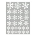thumbnail image 2 of ERTZAE 135Pc Christmas Window Clings Snowflakes Window Decals Static Window Stickers For Christmas Decorations Windows Decor Ornaments Xmas Party Supplies Thanksgiving Party Decor, 2 of 7