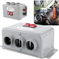 thumbnail image 5 of Desempañador de parabrisas de 12 V y 800 W, desempañador eléctrico de 3 orificios para vehículos, calentador de bajo ruido, calefacción rápida 2 en 1, 5 of 5