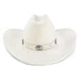 thumbnail image 2 of Sombrero vaquero FLUFFY SENSE. Western de fieltro Cattleman para mujeres y hombres, 2 of 7