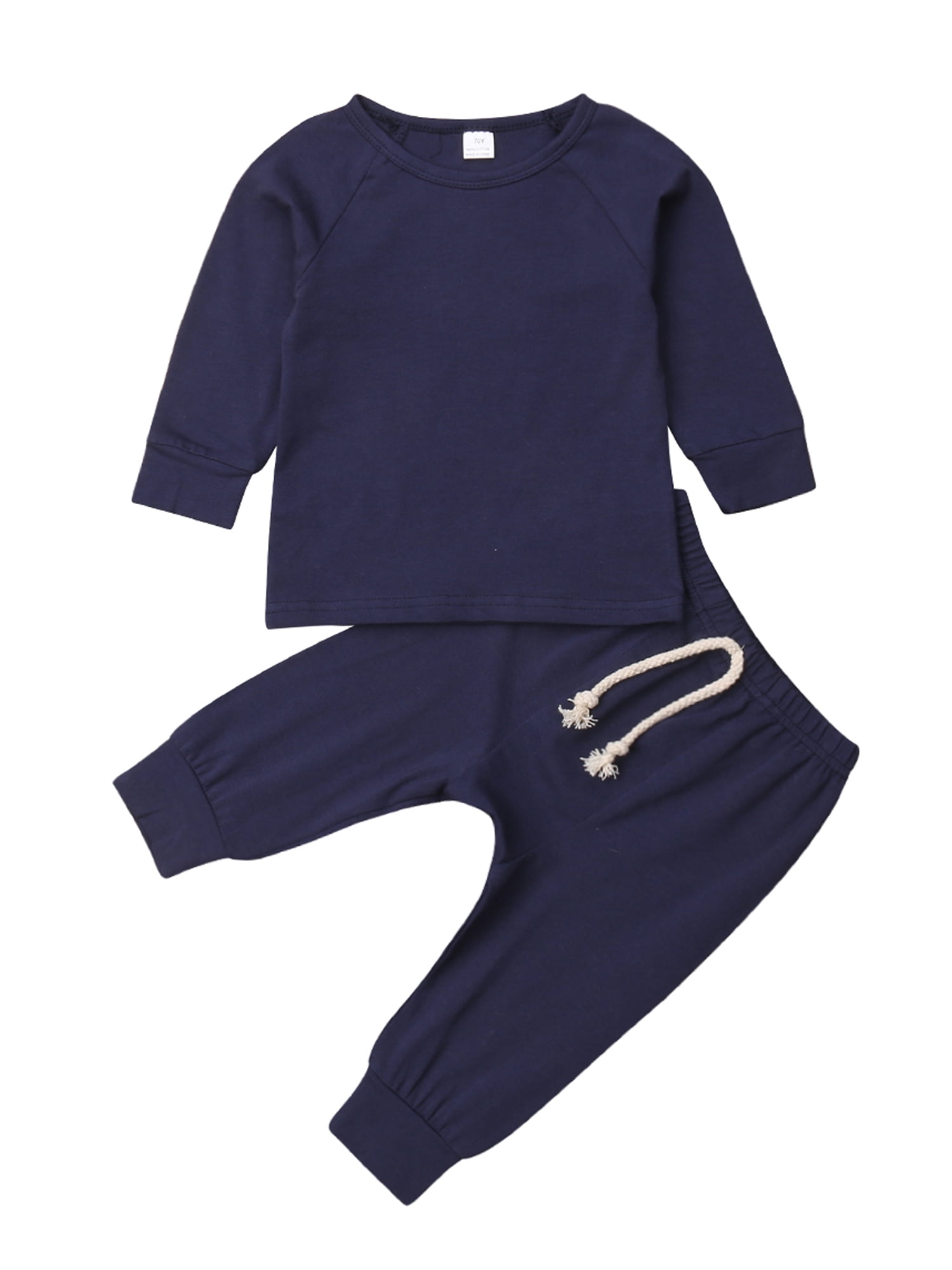Im Papas Girl Cotton Crewneck Boys-Girls Infant Sleepwear Pajama 2 Pcs Set