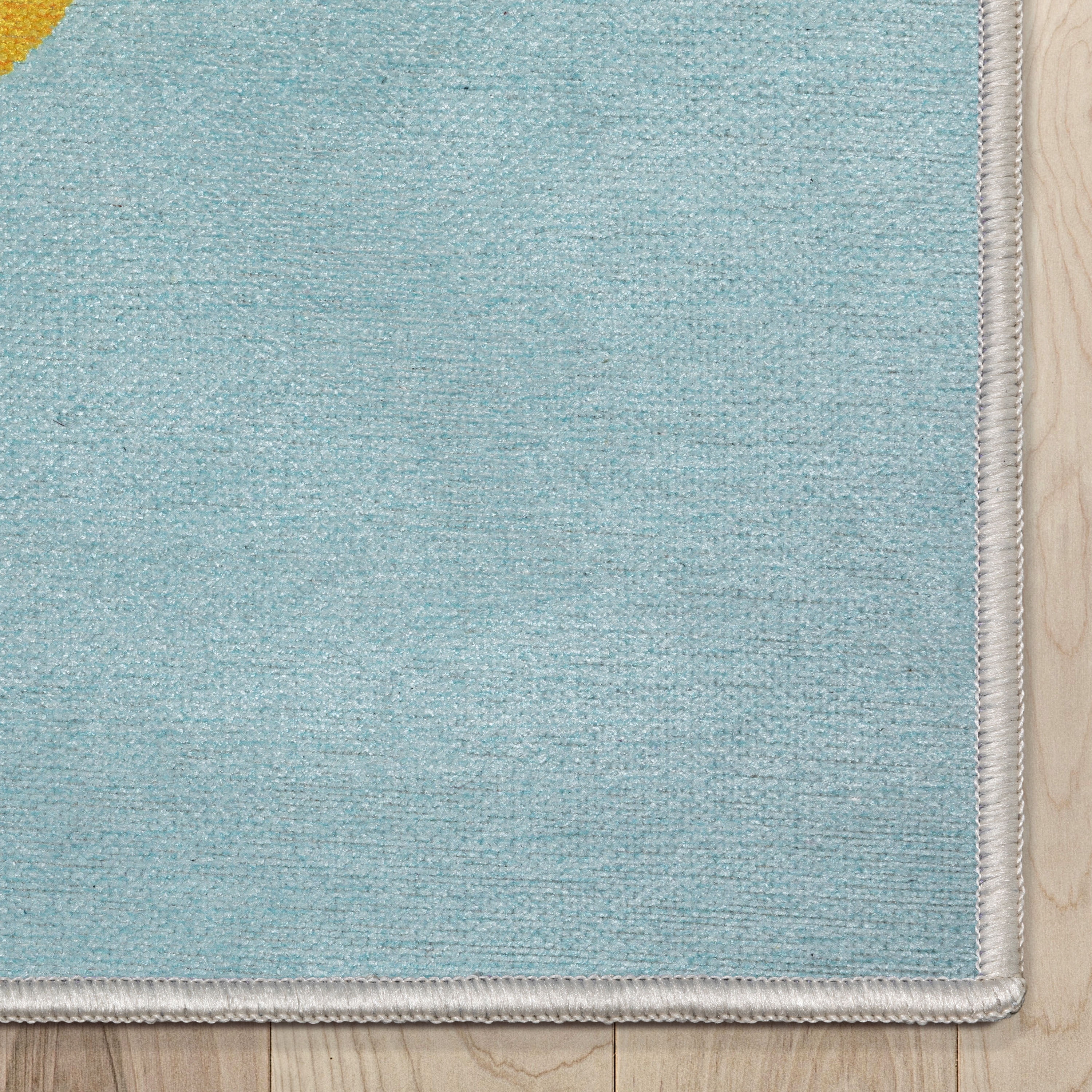 Well Woven Apollo Double Taco Modern Novelty Multi Blue 3'3" x 5' Easy Clean Area Rug