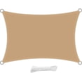 thumbnail image 1 of Vela de sombra rectangular 3x4 metros Vela de sombra impermeable resistente al agua Anti UV 4x3 m para jardín terraza patio, arena, 1 of 5