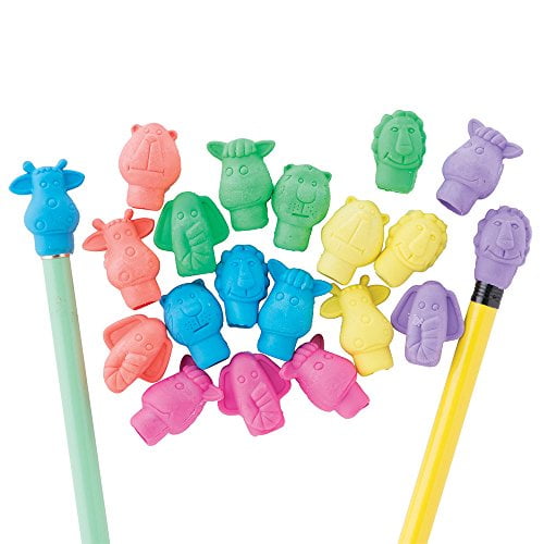 Zoo Animal Pencil Top Erasers 144 per pack