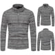 thumbnail image 1 of Jersey con media cremallera y cuello alto para hombre, Top de punto floral de estilo famoso a la moda, 1 of 5